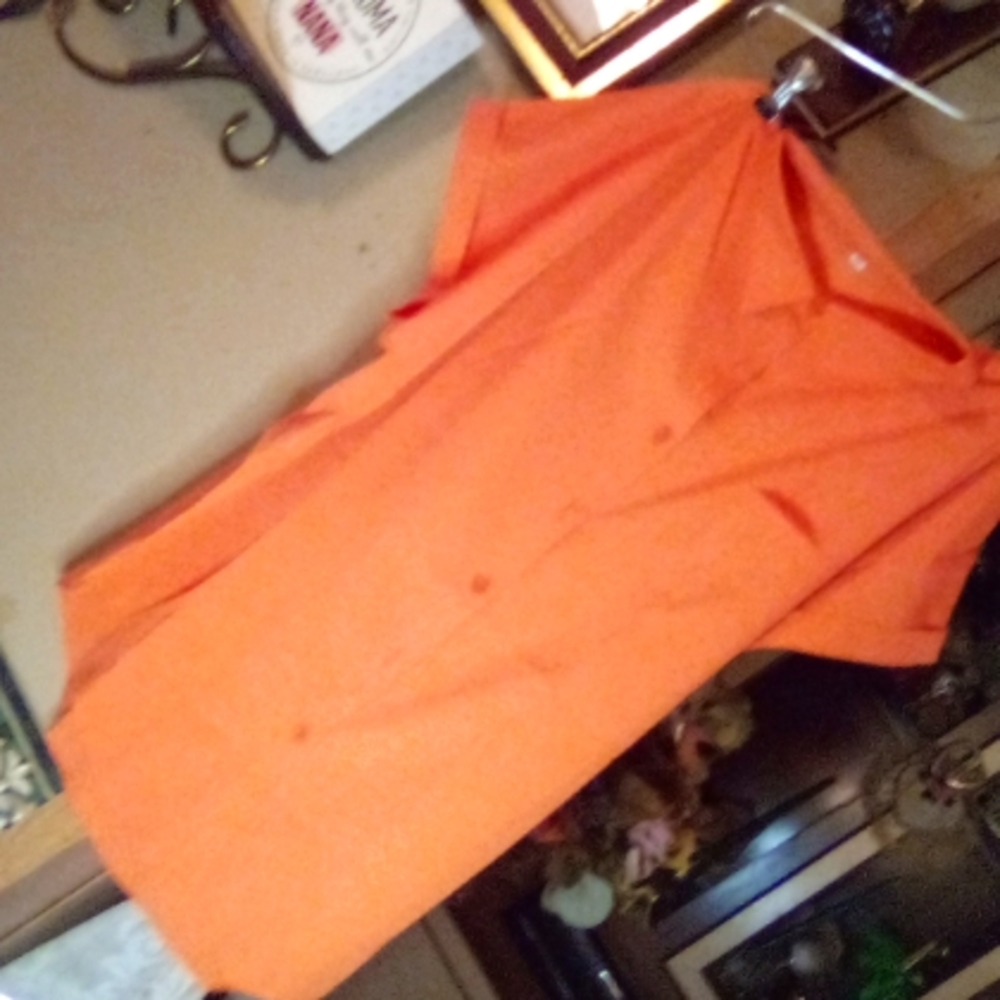 3 new Orange Button up tops bundle